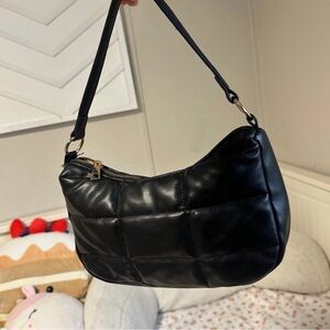 Black Quilted Shoulder Bag